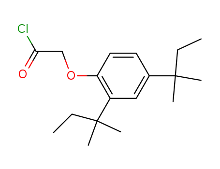 Molecular Structure of 88-34-6 ([2,4-bis(1,1-dimethylpropyl)phenoxy]acetyl chloride)