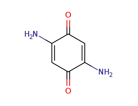 Molecular Structure of 1521-06-8 (2,5-Diamino-2,5-cyclohexadiene-1,4-dione)
