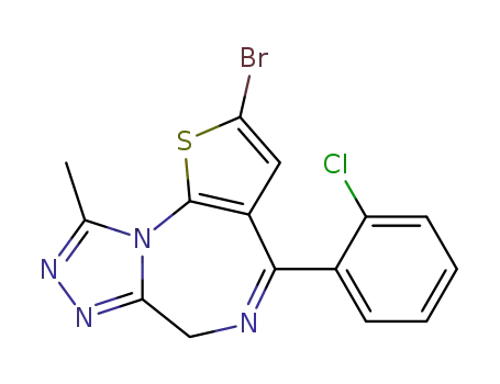 Molecular Structure of 57801-81-7 (BROTIZOLAM)