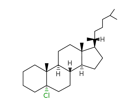 Molecular Structure of 56114-17-1 (5-chloro-5α-cholestane)