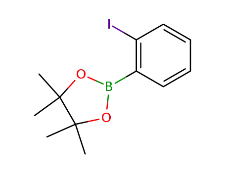 Molecular Structure of 857934-82-8 (2-(2-IODOPHENYL)-4,4,5,5-TETRAMETHYL-1,3,2-DIOXABOROLANE)