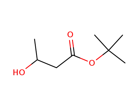 Molecular Structure of 90435-23-7 (Butanoic acid, 3-hydroxy-, 1,1-dimethylethyl ester)