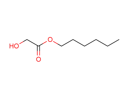 Molecular Structure of 37160-54-6 (hexyl hydroxyacetate)