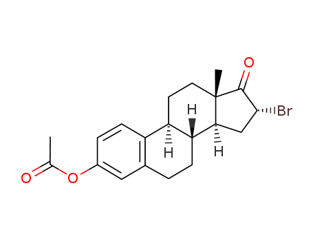 Molecular Structure of 1239-35-6 (16α-bromo-3-hydroxy-1,3,5(10)-estratrien-17-one 3-acetate)