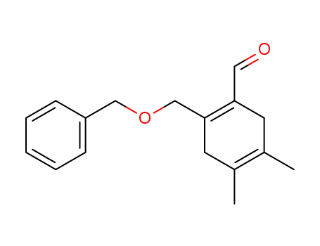 Molecular Structure of 94823-92-4 (4,5-Dimethyl-2-benzyloxymethyl-cyclohexa-1,4-dien-1-carbaldehyd)