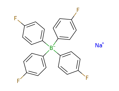 Molecular Structure of 25776-12-9 (SODIUM TETRAKIS(4-FLUOROPHENYL)BORATE)