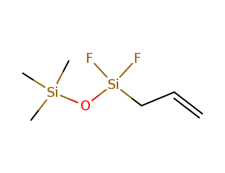 Molecular Structure of 114439-66-6 (Disiloxane, 1,1-difluoro-3,3,3-trimethyl-1-(2-propenyl)-)