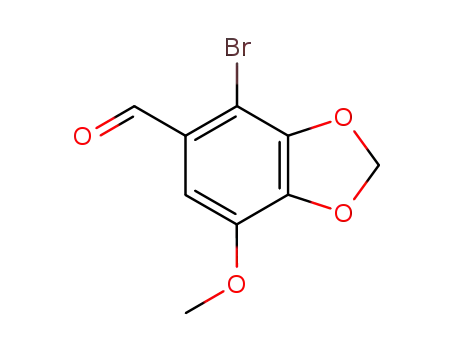 1,3-Benzodioxole-5-carboxaldehyde, 4-bromo-7-methoxy-
