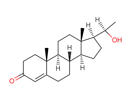 Molecular Structure of 145-15-3 (4-PREGNEN-20-BETA-OL-3-ONE)