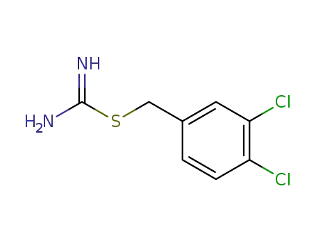 Molecular Structure of 22297-13-8 (Carbamimidothioic acid, (3,4-dichlorophenyl)methyl ester)