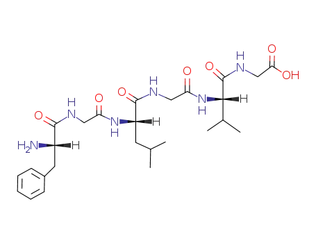 Molecular Structure of 85864-65-9 ([(S)-2-(2-{(S)-2-[2-((S)-2-Amino-3-phenyl-propionylamino)-acetylamino]-4-methyl-pentanoylamino}-acetylamino)-3-methyl-butyrylamino]-acetic acid)