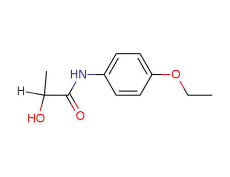 Molecular Structure of 539-08-2 (N-LACTOYL-P-PHENETIDINE)