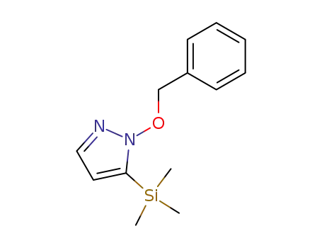 Molecular Structure of 166820-36-6 (1-(Benzyloxy)-5-(trimethylsilyl)pyrazole)