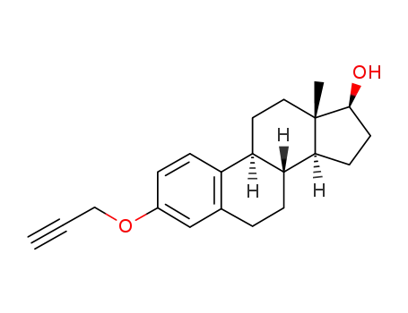 Molecular Structure of 28151-61-3 (estradiol-17β 3-propargyl ether)
