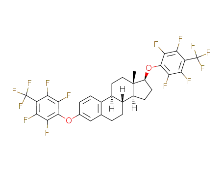 Molecular Structure of 90850-50-3 (3,17β-di-<2,3,5,6-tetrafluoro-4-(trifluoromethyl)phenoxy>estra-1,3,5(10)-triene)