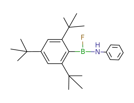 Molecular Structure of 152240-86-3 (2,4,6-tri-t-butylphenyl-fluoro-(phenylamino)borane)
