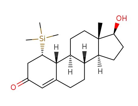 Molecular Structure of 86678-01-5 (D-1α-(trimethylsilyl)-17β-hydroxyestr-4-en-3-one)