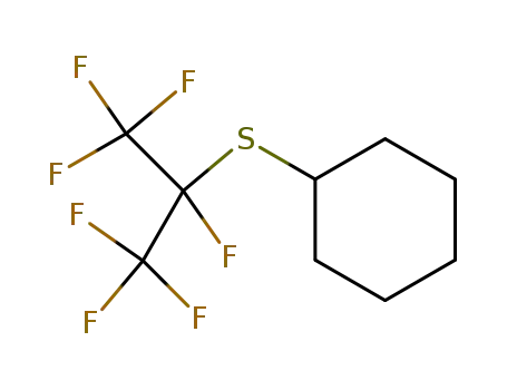 Molecular Structure of 68408-99-1 (Heptafluorisopropylcyclohexylsulfid)