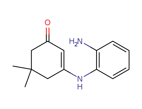 Molecular Structure of 39222-69-0 (3-(2-AMINO-PHENYLAMINO)-5,5-DIMETHYL-CYCLOHEX-2-ENONE)