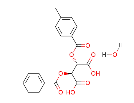 Molecular Structure of 71607-31-3 (DI-P-TOLUOYL-D-TARTARIC ACID MONOHYDRATE)