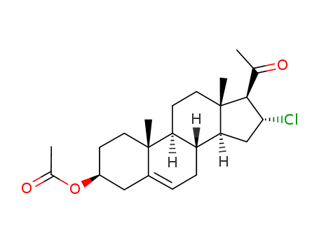 Pregn-5-en-20-one,3-(acetyloxy)-16-chloro-, (3b,16a)- (9CI)