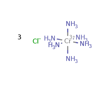 Chromium(3+),hexaammine-, trichloride, (OC-6-11)- (9CI) cas  13820-25-2