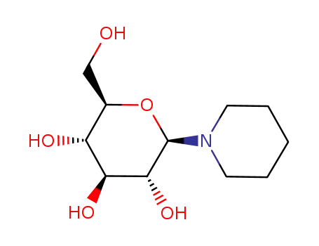 Molecular Structure of 7140-75-2 (1-(β-D-glucopyranosyl)-piperidine)