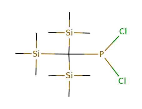 Molecular Structure of 75235-85-7 (<tris(trimethylsilyl)methyl>phosphonous dichloride)