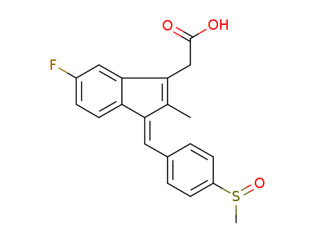 Sulindac Related Compound A (20 mg) ((E)-2-{5-Fluoro-2-methyl-1-[4-(methylsulfinyl)benzylidene]-1H-inden-3-yl}acetic acid)