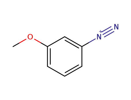 Molecular Structure of 17333-78-7 (Benzenediazonium, 3-methoxy-)