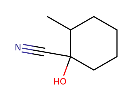 Molecular Structure of 933-35-7 (1-Hydroxy-2-methylcyclohexane-1-carbonitrile)