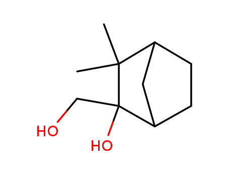 Molecular Structure of 466-12-6 (Bicyclo[2.2.1]heptane-2-methanol, 2-hydroxy-3,3-dimethyl-)