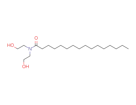 Molecular Structure of 7545-24-6 (N,N-bis(2-hydroxyethyl)hexadecan-1-amide)