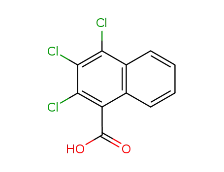 Molecular Structure of 91064-96-9 (2,3,4-Trichlor-naphthoesaeure)