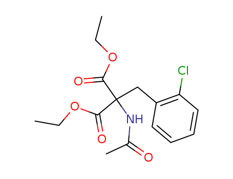 diethyl 2-acetamido-2-[(2-chlorophenyl)methyl]propanedioate cas  5440-50-6