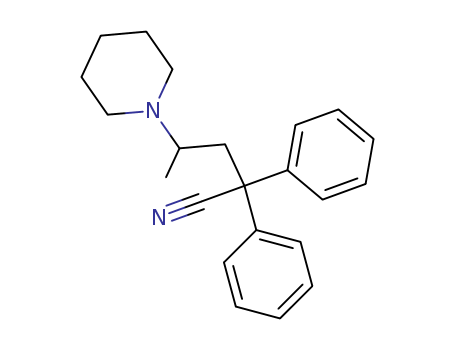 1-Piperidinebutanenitrile,g-methyl-a,a-diphenyl-