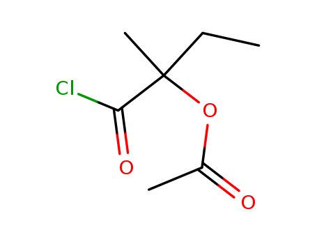 Butanoyl chloride, 2-(acetyloxy)-2-methyl-