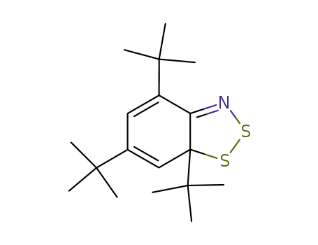 Molecular Structure of 58949-87-4 (2,4,6-tri-tert-butyl-7,8,9-dithiazabicyclo<4.3.0>nona-1(9),2,4-triene)