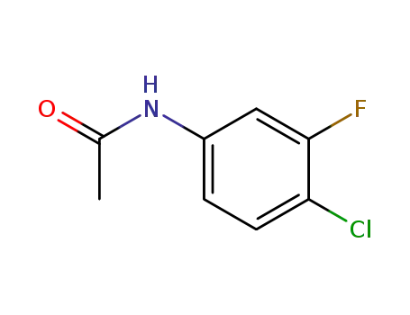 Molecular Structure of 351-31-5 (N-(4-chloro-3-fluorophenyl)acetamide)