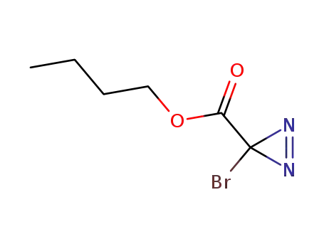 Molecular Structure of 792950-89-1 (butyl 3-bromo-3H-diazirine-3-carboxylate)