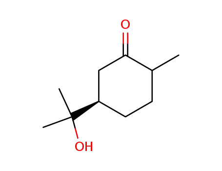 Cyclohexanone, 5-(1-hydroxy-1-methylethyl)-2-methyl-, (5R)-