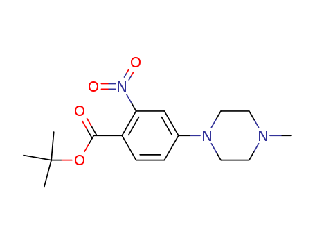 tert-butyl 4-(4-methylpiperazin-1-yl)-2-nitrobenzoate  Cas no.942271-61-6 98%