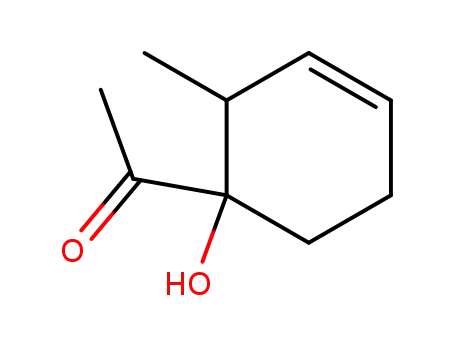 Molecular Structure of 258266-09-0 (Ethanone, 1-[(1R,2R)-1-hydroxy-2-methyl-3-cyclohexen-1-yl]-, rel- (9CI))