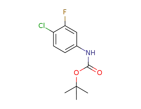 Molecular Structure of 869299-68-3 (tert-butyl 4-chloro-3-fluorophenylcarbaMate)