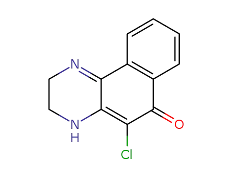 Molecular Structure of 75473-67-5 (Benzo[f]quinoxalin-6(2H)-one, 5-chloro-3,4-dihydro-)
