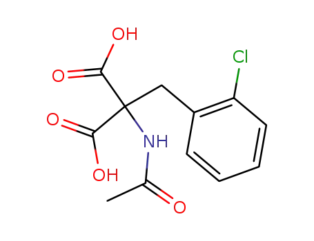 Molecular Structure of 855650-84-9 (acetylamino-(2-chloro-benzyl)-malonic acid)