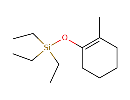 Molecular Structure of 4547-10-8 (triethyl(2-methylcyclohex-1-enyloxy)silane)