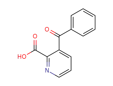 Molecular Structure of 64362-32-9 (3-BENZOYL-2-PYRIDINECARBOXYLIC ACID)