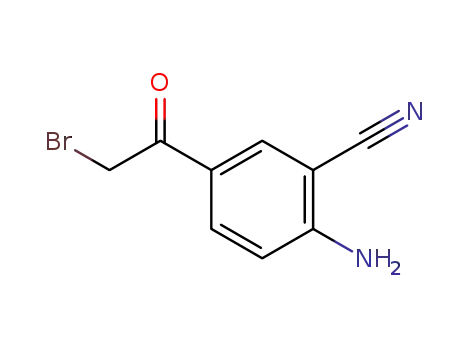 Molecular Structure of 88167-50-4 (2-aMino-5-(2-broMoacetyl)benzonitrile)