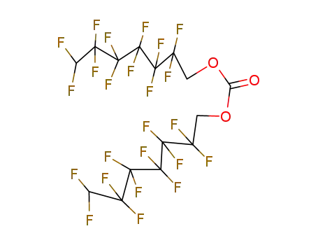 Molecular Structure of 866-05-7 (bis(2,2,3,3,4,4,5,5,6,6,7,7-dodecafluoroheptyl) carbonate)